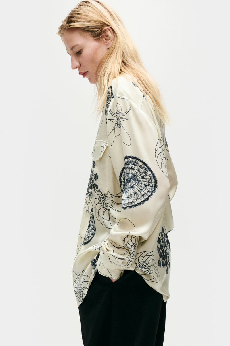 Boyfriend Shirt Fibonacci Off-White