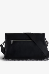 Rocky Grained Leather Bag Noir