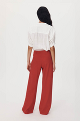 Paige Linen Pants Apple Red