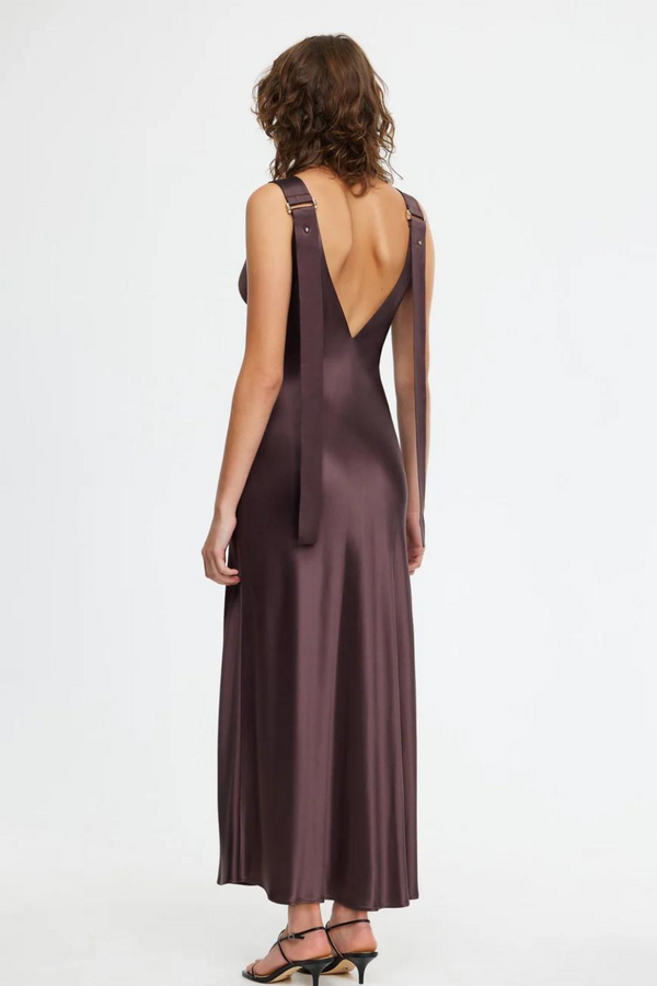 Wycombe Midi Dress Dark Coffee