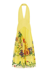 Dahlia Halter Gown Lemon