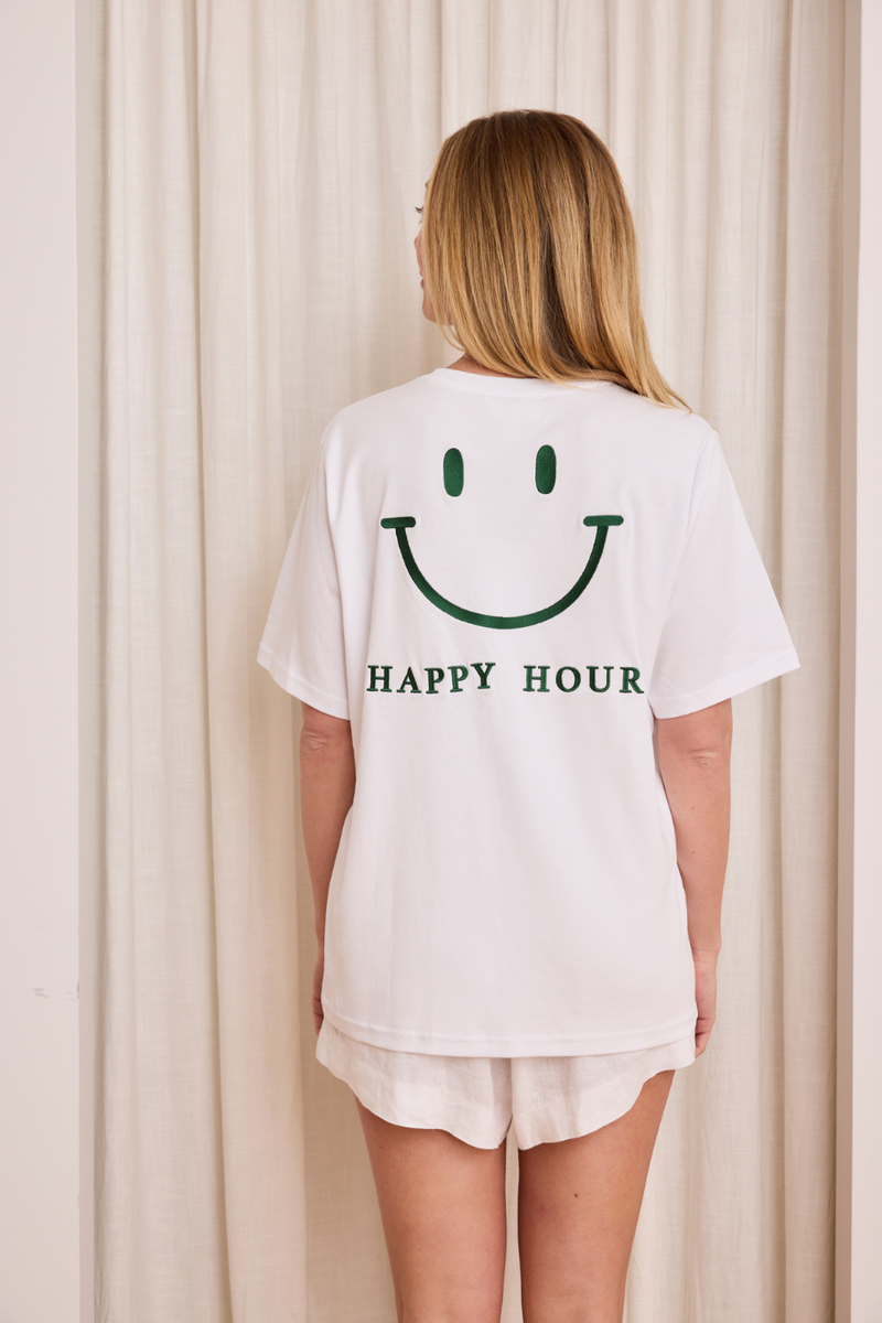 Happy Hour Tee Green