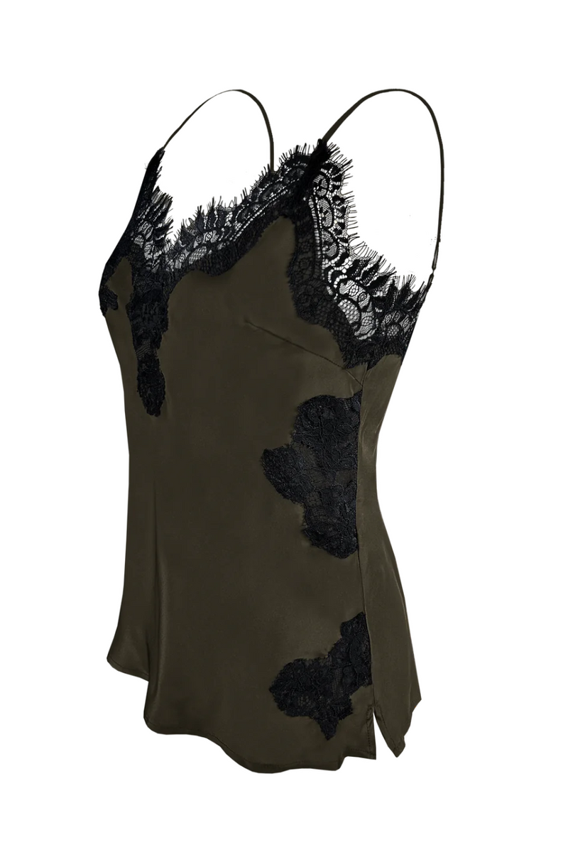 Harper Bias Cami Moss Green/ Black