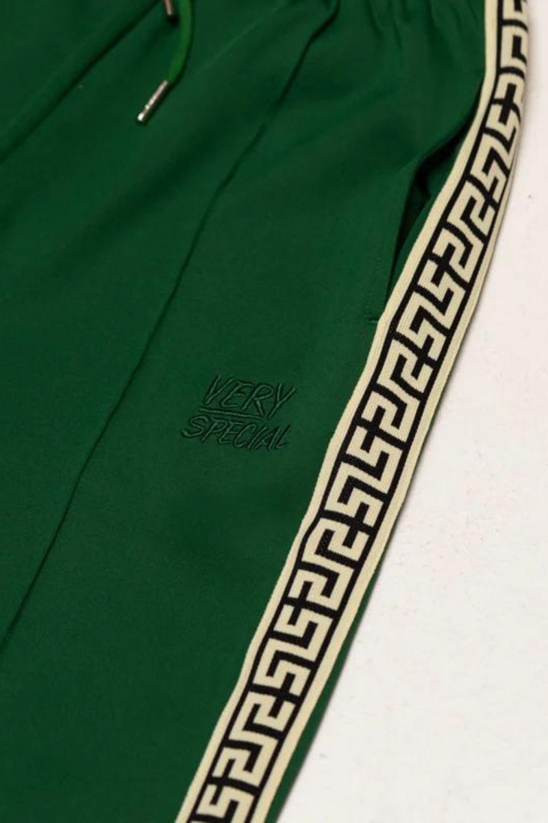 Geo Track Pants Green