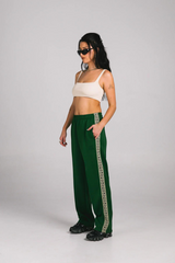 Geo Track Pants Green