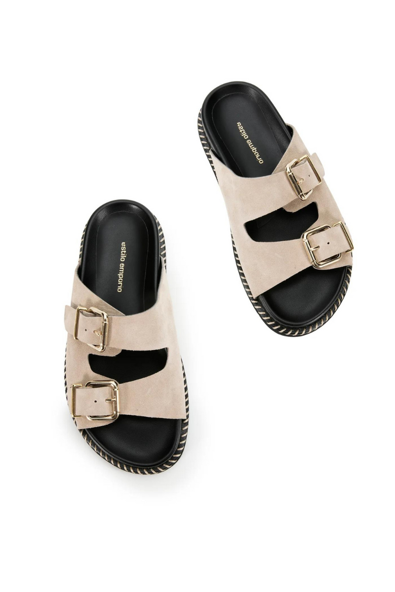 Venice Suede Slide Sand