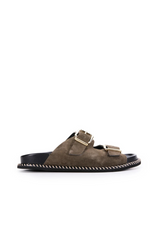 Venice Suede Slide Khaki