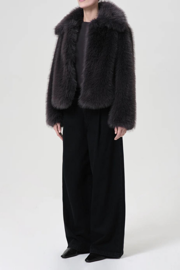 Maren Shearling Jacket Steel Gray