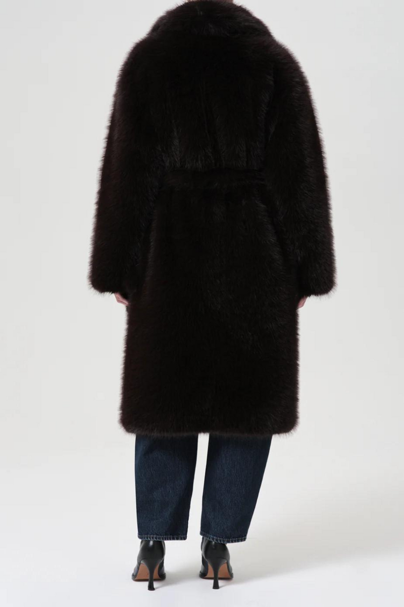 Ebony Shearling Coat Infusion