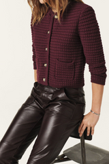 Gaspard Cardigan Bordeaux