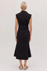 The Tailored Sleeveless Dress Black