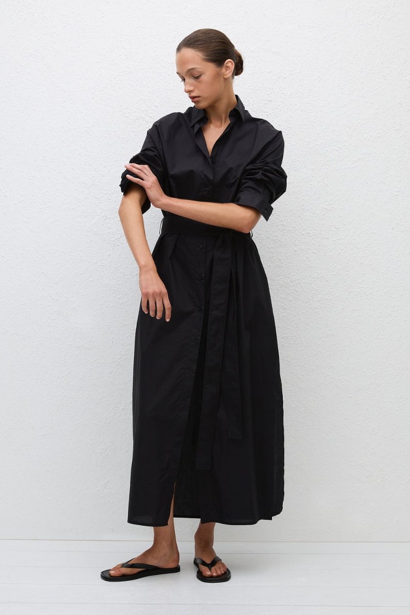 Everyday Shirt Dress Black