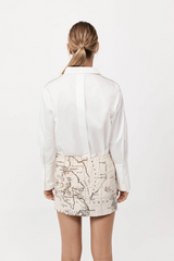 Silk Mini Skirt Atlas