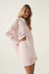 Neoma Pocketed Shirt Pastel Pink