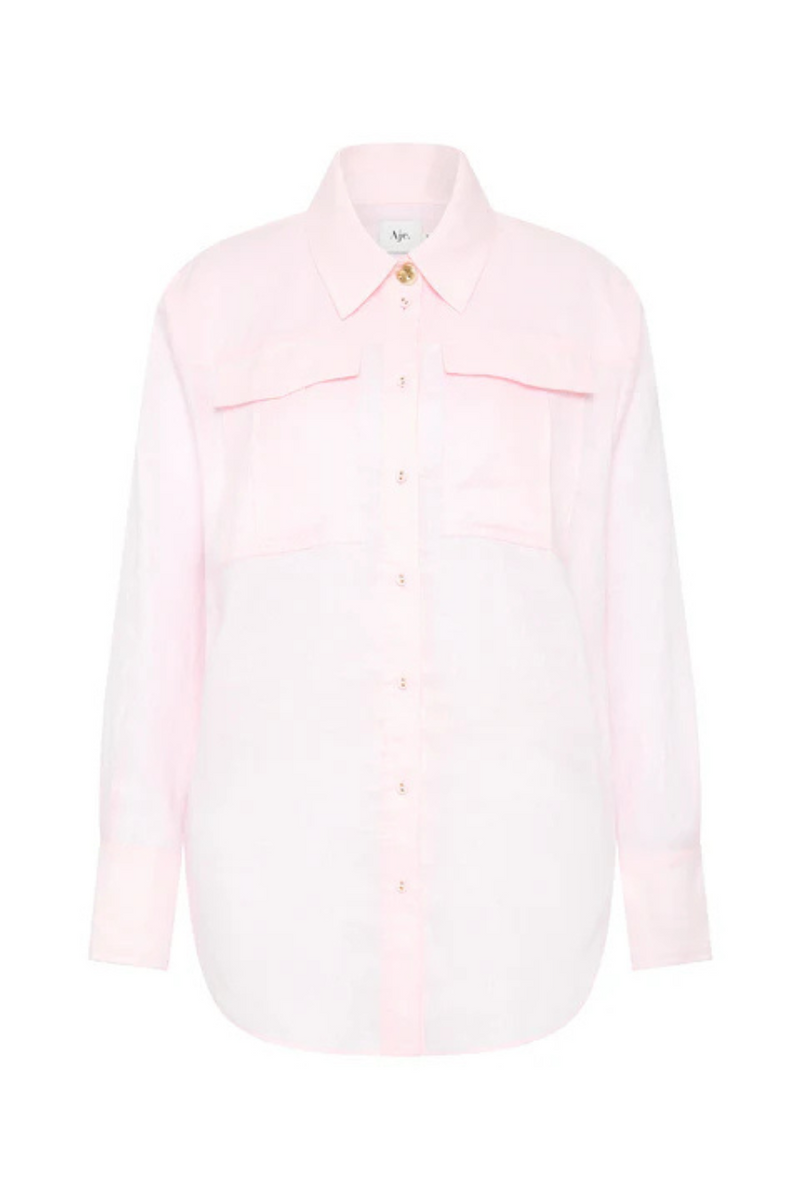 Neoma Pocketed Shirt Pastel Pink