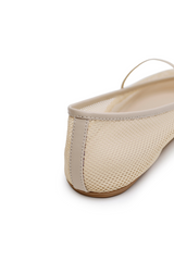 Net Ballet Flat Cream