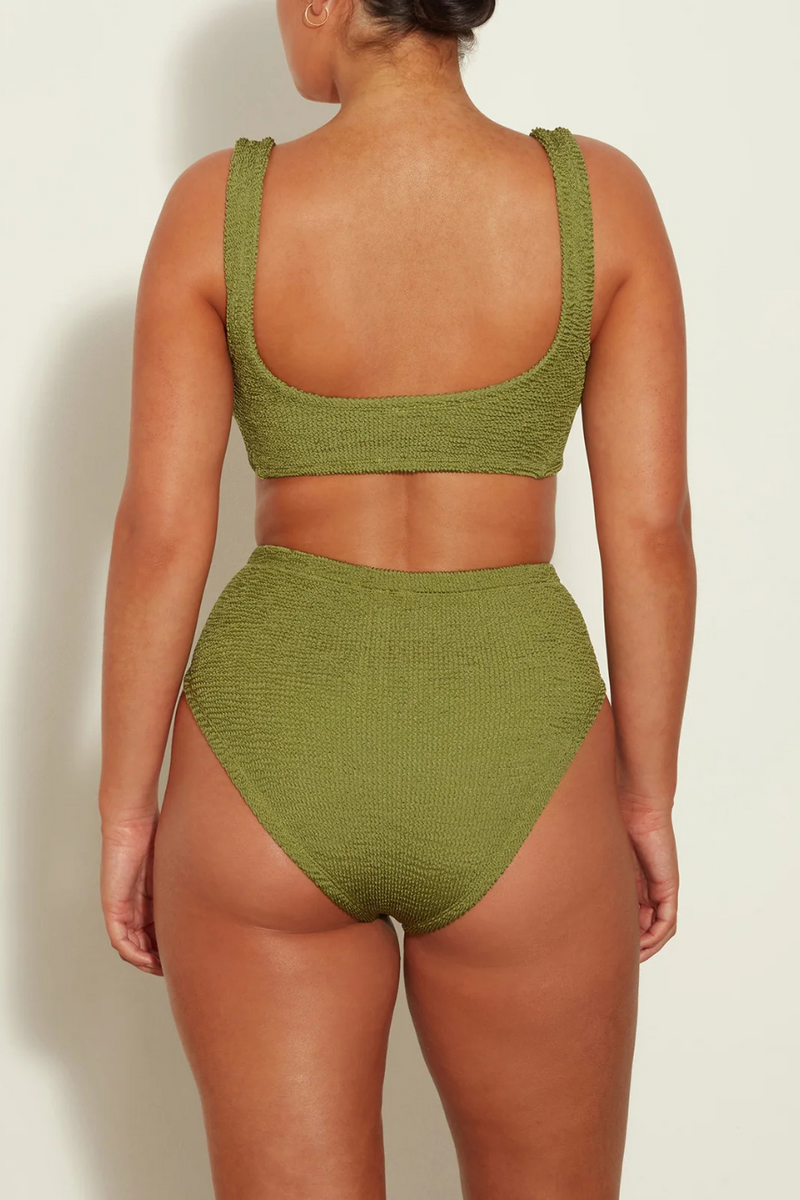 Jamie Bikini Metallic Moss