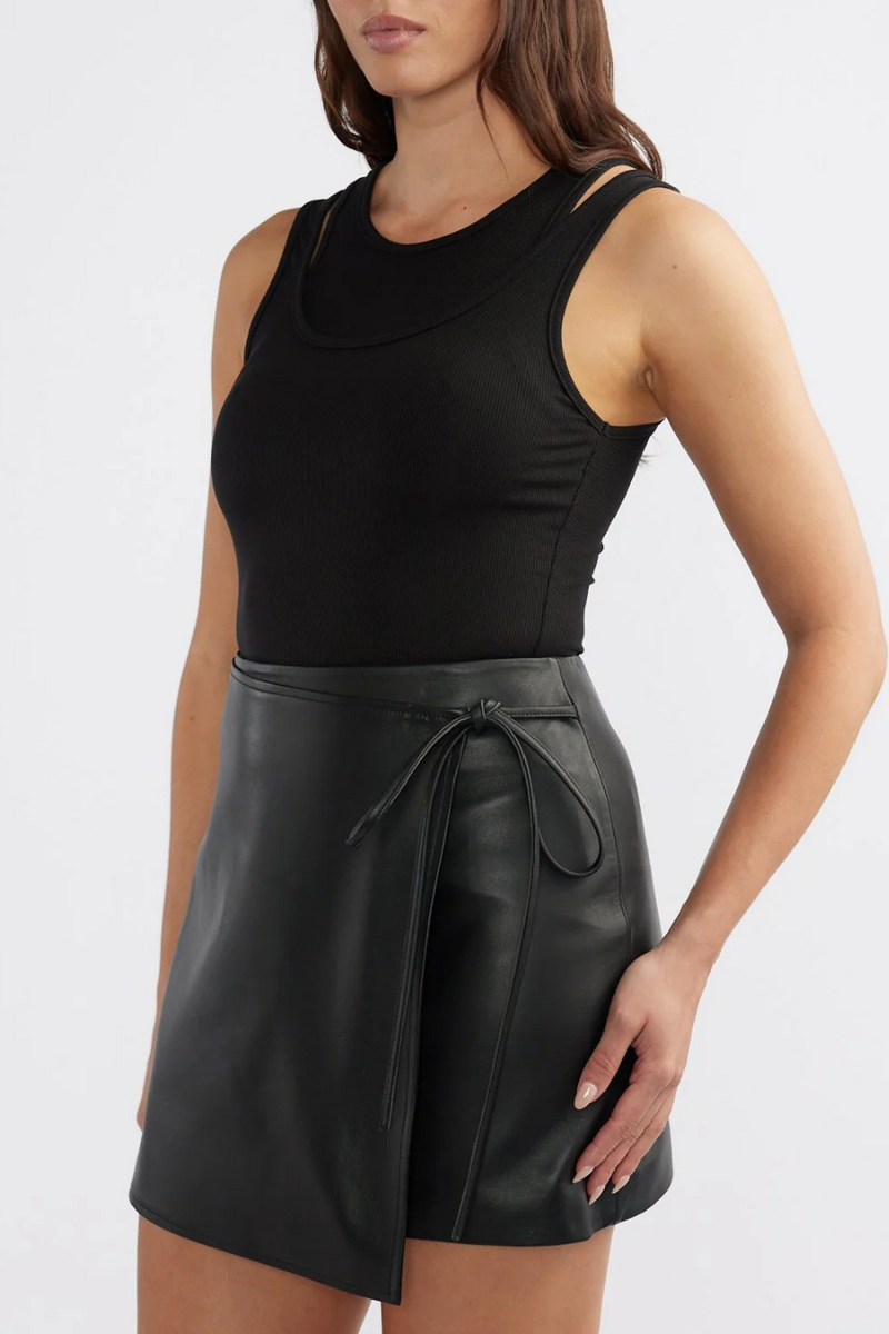 Melissa Leather Skirt