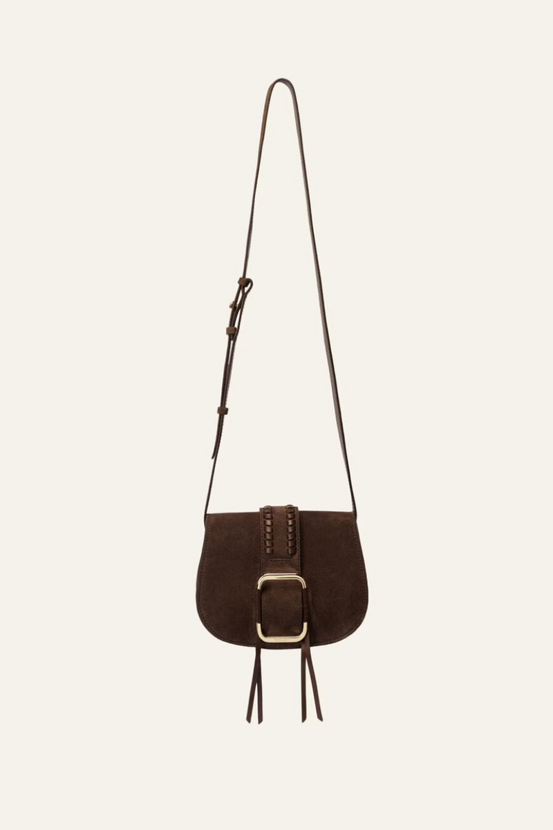 Teddy Shoulder Bag Small Chocolate