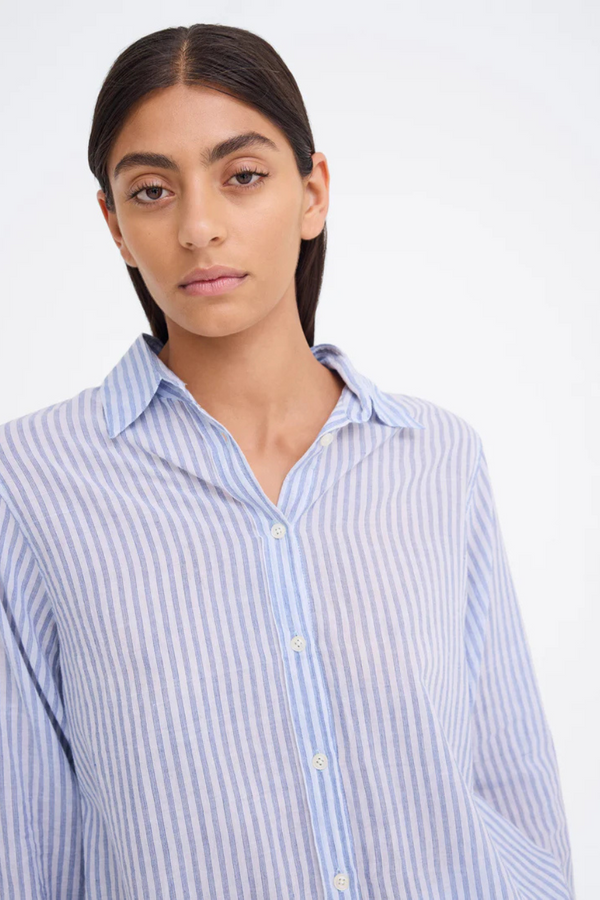 Yeats Shirt Four Stripe in Denim