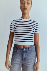 Oscar Tee Midnight Stripe