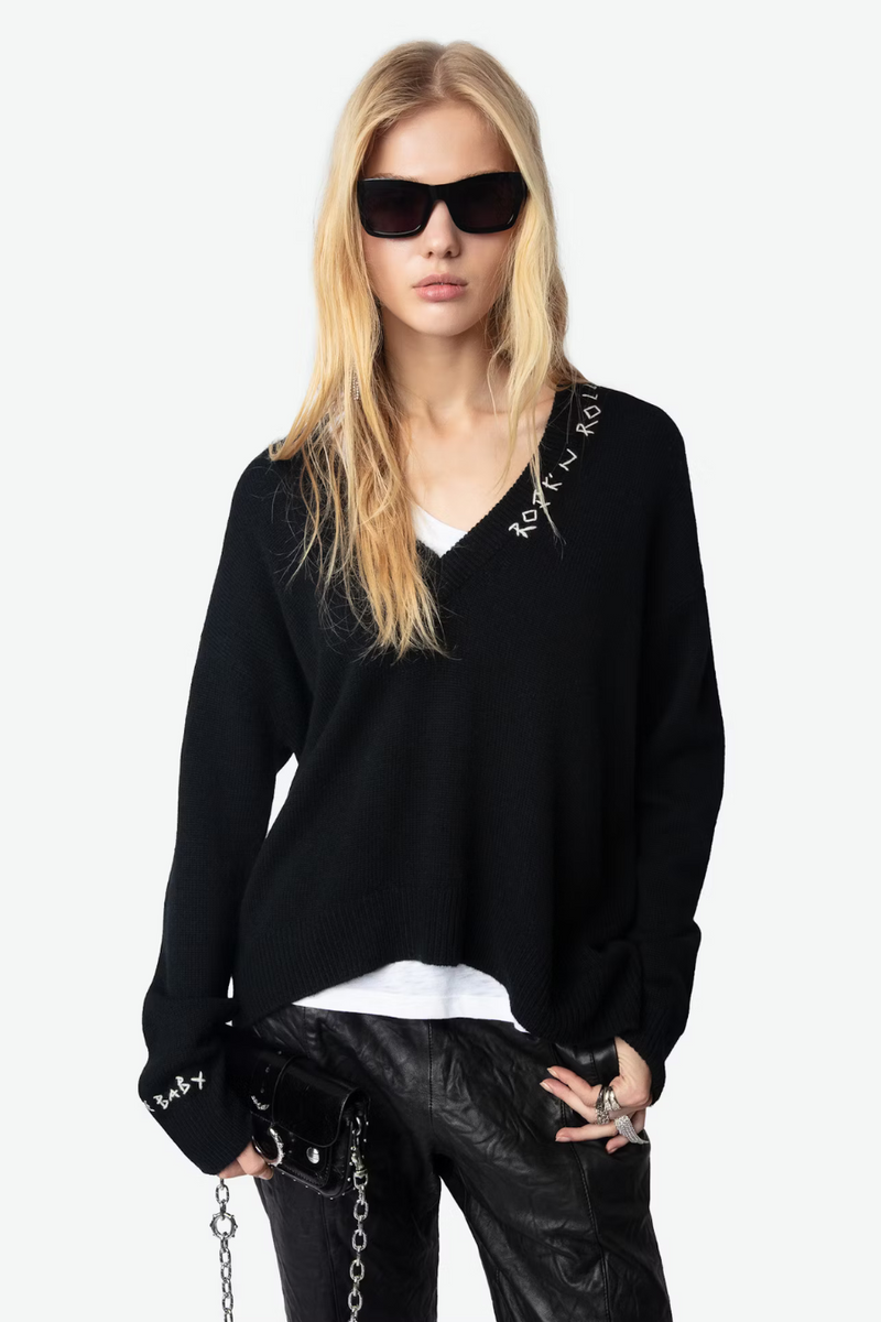 Miky Jumper 100% Cashmere Black