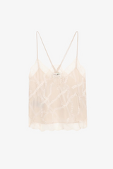 Cabri Silk Jacquard Camisole Sweet