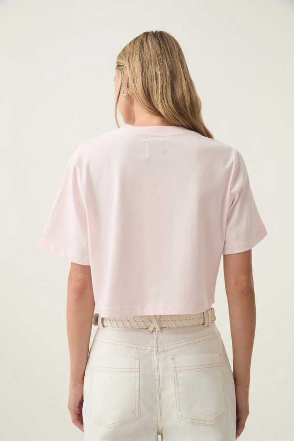 Beam Embroidered Logo Tee Pastel Pink