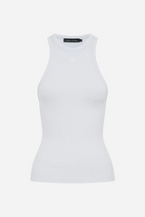 Nora Rib Tank Haze Blue