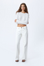 Mica Low Rise Wide Leg White