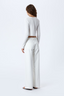 Mica Low Rise Wide Leg White