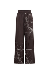 Laguna Pant Chocolate Map Print