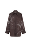 Laguna Shirt Chocolate Map Print