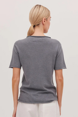 The Funnel Neck Tee Slate