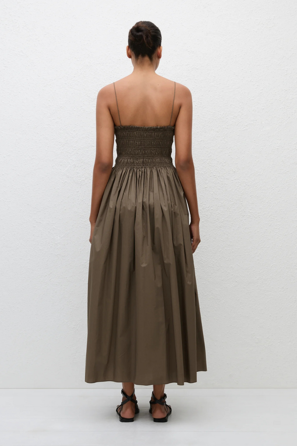 Shirred Bodice Dress Birch