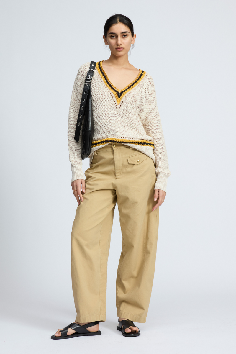 Renata Cotton Pant Beige