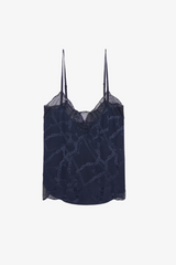 Cyoko Silk Camisole Encre