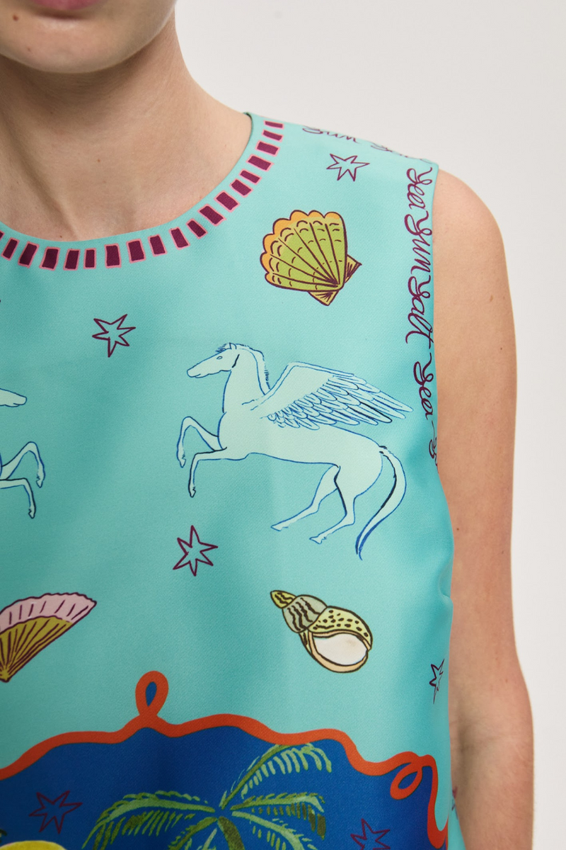 Surrealist Summer Mini Dress