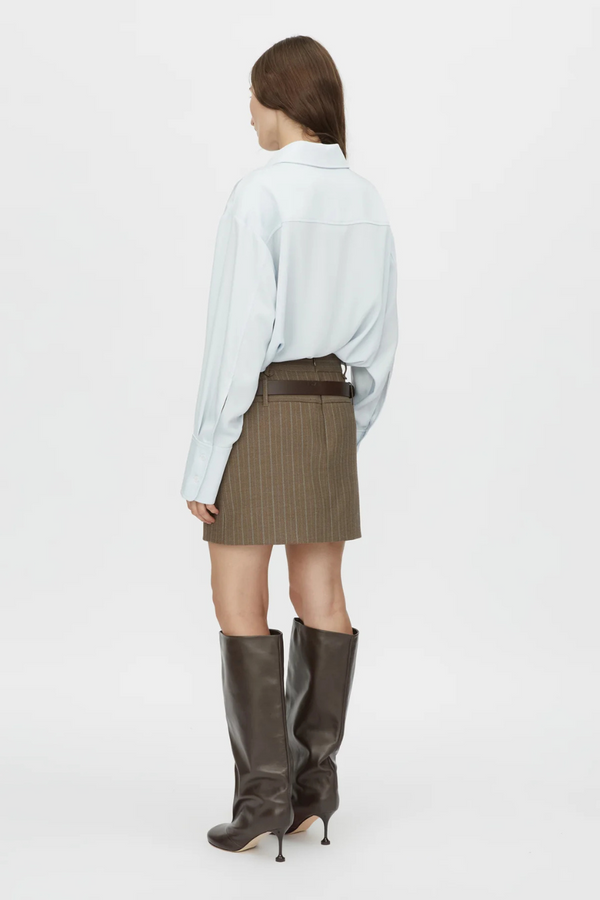 Calone Mini Skirt Chestnut Stripe