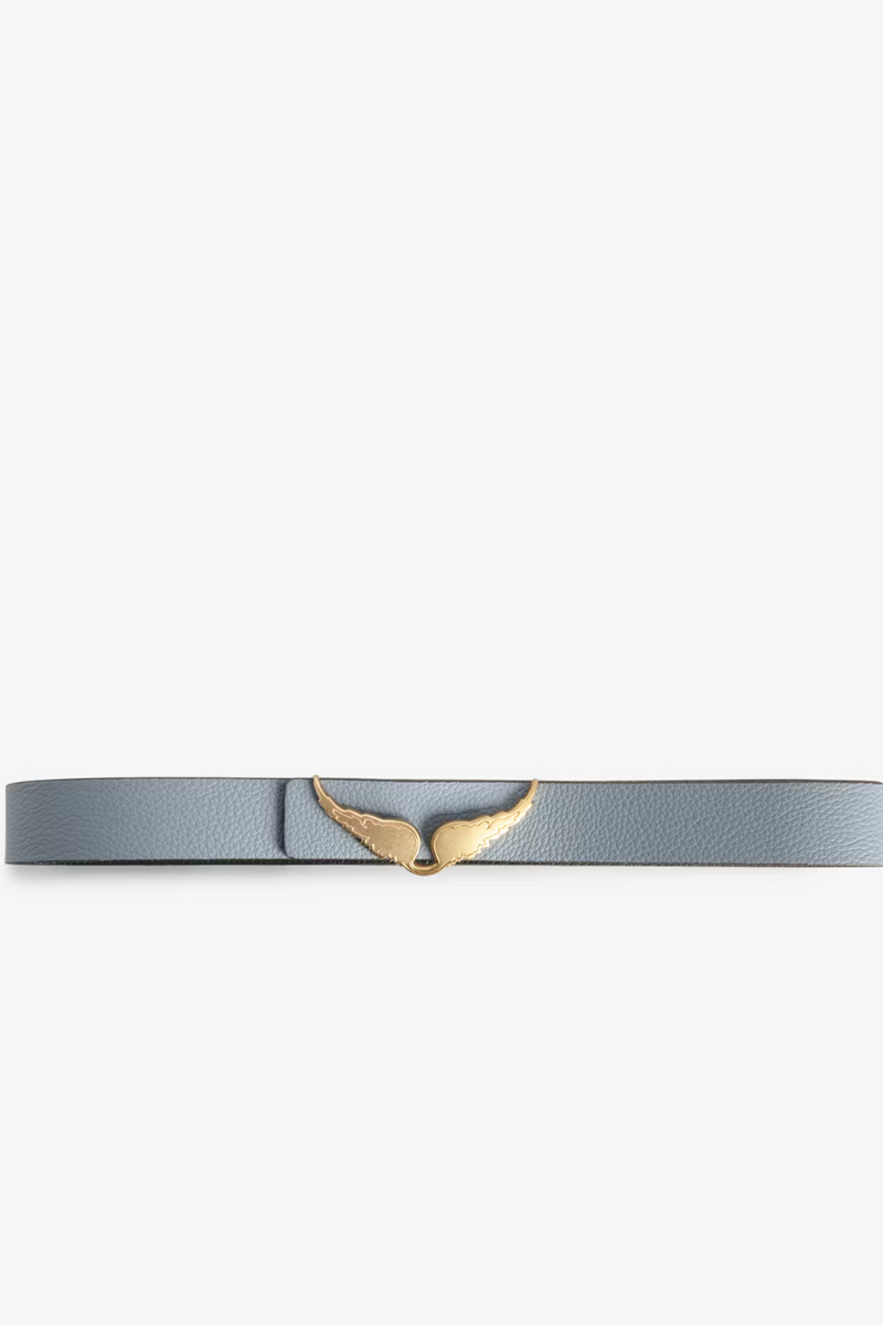 Reversible Rock Belt Khaki/ Light Blue