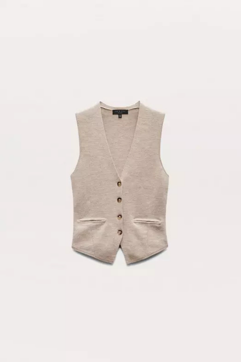 Ella Vest Dark Taupe