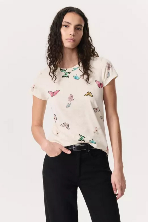 All Over Ozzy Butterfly Tee Ivory