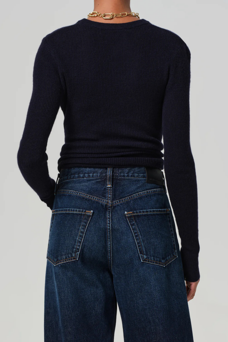 Alessia Crewneck Sweater Navy