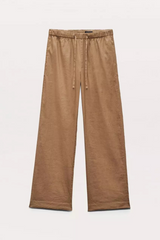 Logan Linen Beach Pant Muted Brown