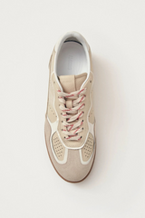 Rife Grain Cream Leather Sneaker
