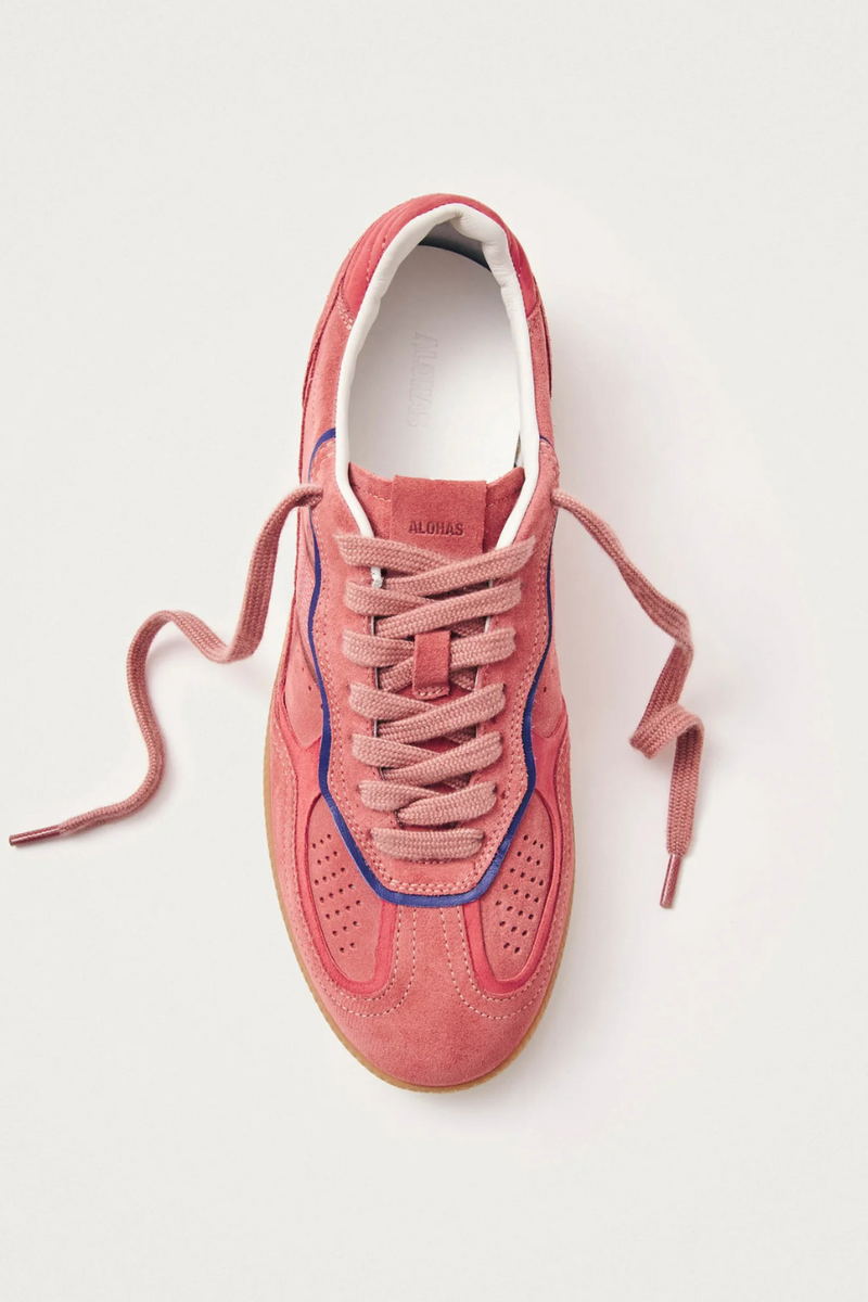 Rife Pink Leather Sneaker