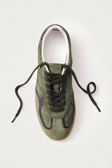 Rife Dusty Olive Leather Sneaker