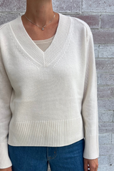 N136W Pullover Winter White