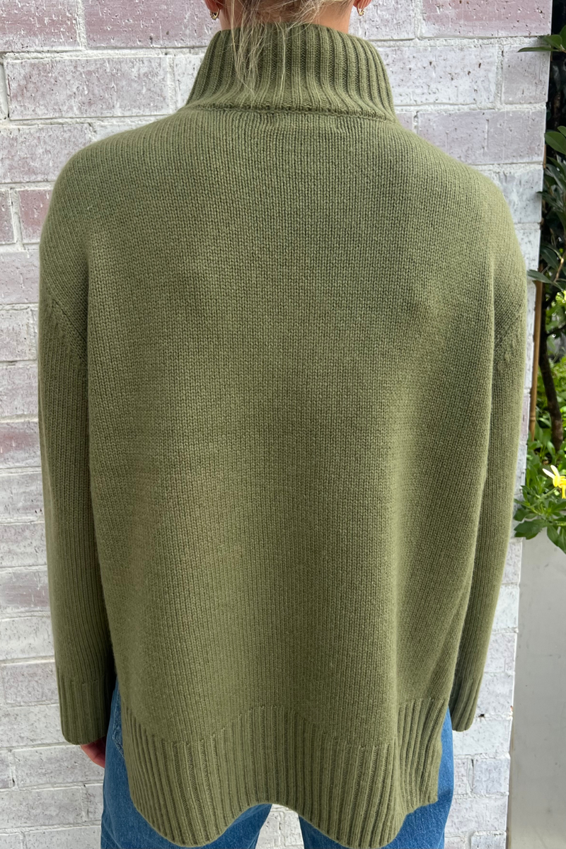 N325W Pullover Dark Moss