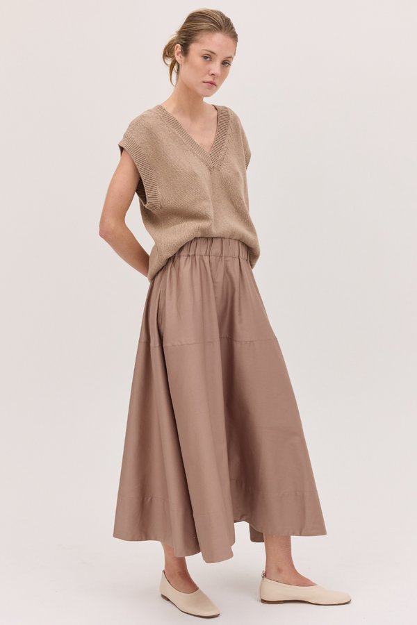 The Maxi Skirt Mocha